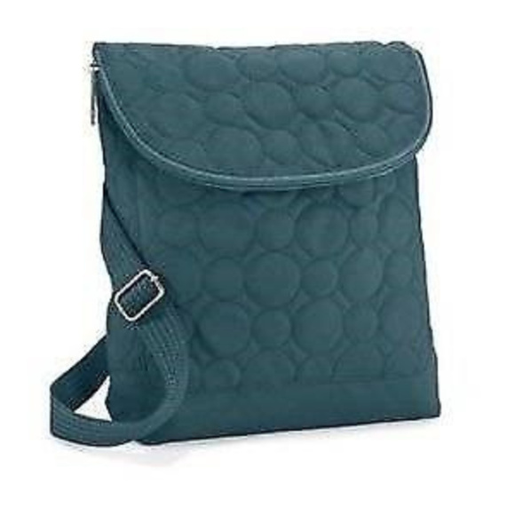 Thirty One Vary You BackpackPurse QuiltedDots Jade - Picture 1 of 2